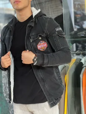 اوور کت جین تمام خز ذغالی 2024