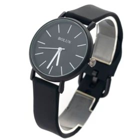 ساعت مچی زنانه برند بلونی بند سیلیکونی مشکی اندکس