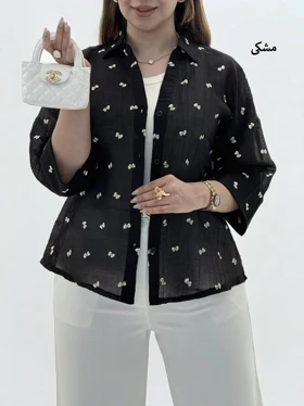 4322-شومیز پروانه ای