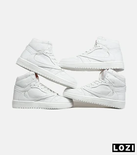 کفش کتانی ساق‌دار سفید مردانه NIKE travis scott