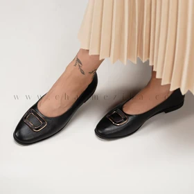 کفش چرم عروسکی زنانه CODE:810