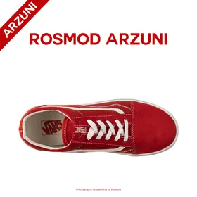 کتانی ساق کوتاه ونس قرمز Vans Low Red