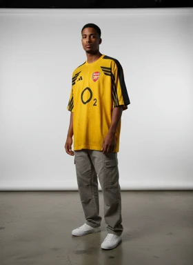 کیت باشگاهی آرسنال O2 کیفیت لوکس زرد * پارچه ماکان پنبه گرم بالا