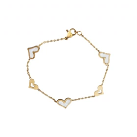 دستبند زنانه طرح قلب مینیاتوری