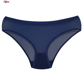 ست شورت و سوتین زنانه لنا مدل فنردار بند متحرک کاپ اسفنجی سرمه ای کد 4961