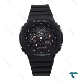 ساعت جیشاک GMA-S2100 زنانه مشکی صفحه آبرنگی G-shock-6405-L