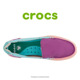 لوفر زنانه کراکس - Crocs Walu Loafer Viola/Melon