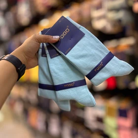 جوراب مردانه ساق بلند کلاسیک/code:9002_45