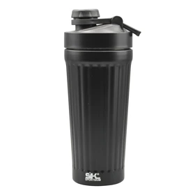 شیکر استیل ورزشی یک تیکه اسپورتیوم مدل Grooved ظرفیت 0.75 لیتر