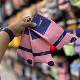 جوراب مردانه ساق بلند کلاسیک/code:9002_43