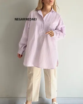 شومیز مانتویی fresh (یاسی)