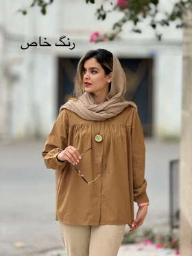 مانتو شومیزی ملوس ( دارای ایراد جزیی )