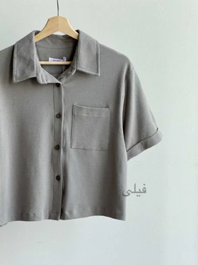 تیشرت جلو دکمه نارسیس