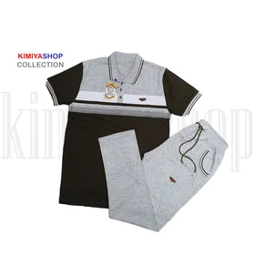 ست تیشرت شلوار مردانه شوک سبز تیره 3XL