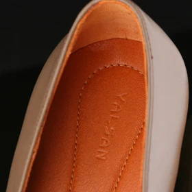 کفش پاشنه‌دار زنانه چرم یلسان مدل تارا کد 613-GN