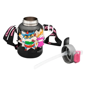 بطری و تراول ماگ کرایون شین چان بچگانه مدل Hero ظرفیت 0.48 لیتر