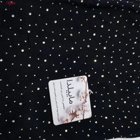 سرهمی فانتزی زنانه مدل نگین‌دار کد 4860-7078 رنگ مشکی