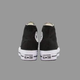 کانورس پلتفرم مشکی ساق بلند Converse Platform Black Hightop
