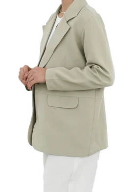 کت دو جیب کوتون استر دار