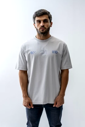 تیشرت آستین کوتاه چاپی مردانه