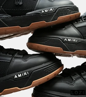 کفش کتانی مشکی قهوه ای AMIRI MA2 Leather مدل 4732