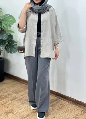 مانتو دکمه دار بهشت