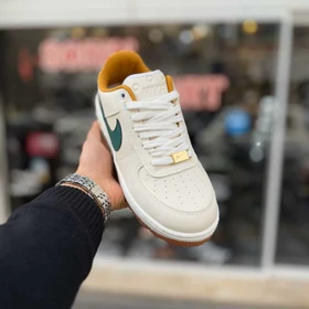 کتانی نایک ایرفورس سفید سبز سایز بزرگ کد 6256