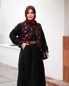 کت دامن مخمل دوجیب یه ایستاده کد 2485