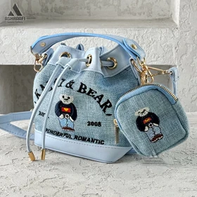 کیف دخترانه Bucket Bag A04 (آبی)