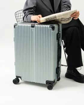 چمدان سایز متوسط مدل Rose-Merry-RL-318-Medium-S-grey