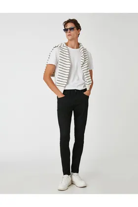 شلوار جین Skinny Fit - Michael Jean 3SAM40082ND