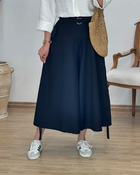 دامن شلواری کتان پنبه