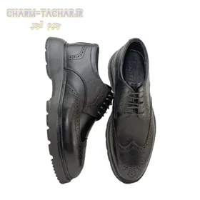 کفش روزمره/رسمی مردانه چرم طبیعی مدل بروژ بندی