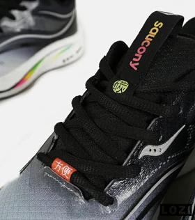 کفش کتانی مشکی خاکستری Saucony Ride Review v.2