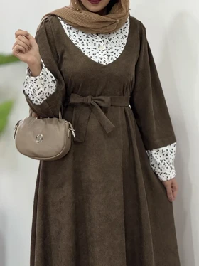 پیراهن مانتویی پاییزه نورین 3