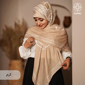 روسری نخ پنبه رزا