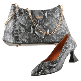 ست کیف و کفش زنانه چرم یلسان مدل آندیا کد 900-ROZHIN-RTL