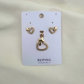 نیم ست صلیب قلبی ژوپینگ بدون زنجیر