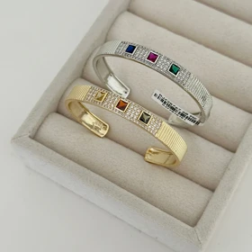 بنگل زنانه نگینی کد 851