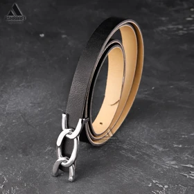 کمربند باریک زنانه Leather Belt BL10