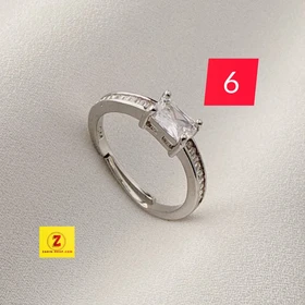 انگشتر فری سایز زنانه نگینی مارک CM