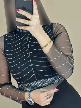 نیم‌تنه تور نگین : 1009145