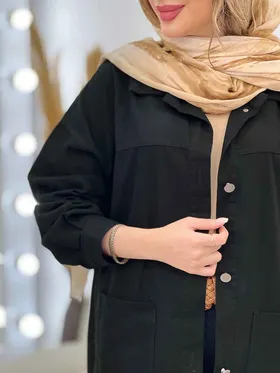 مانتو دو جیب برش‌دار سرو