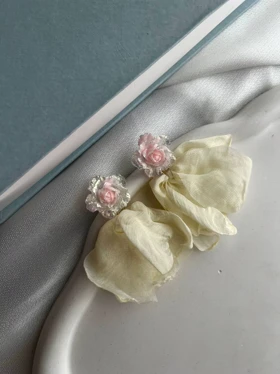 گوشواره پارچه ای عروسکی