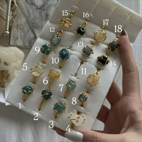 انگشترای وارداتی سنگ طبیعی