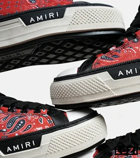 کفش اسنیکرزساق‌دار قرمز Amiri Vintage