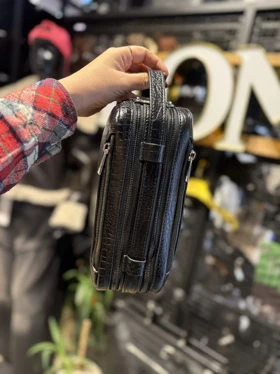 کیف دستی چرم طبیعی کاویان