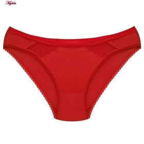 ست شورت و سوتین ساتن زنانه پانیذ مدل بدون فنر قرمز کد 4648