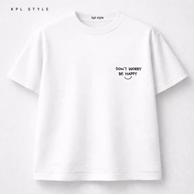 تیشرت سفید باکسی | طراحی مینیمال، مناسب آقایان و خانم‌ها کد 1174