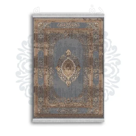 *جدید* فرشینه از جنس پارچه شانل مخمل ترک طرح فانتزی برند دفه کد 1006